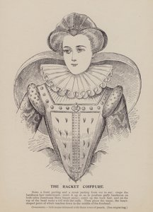 Racket Coiffure (grawerunek) autorstwa English School