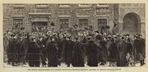 Niedawne zabójstwo detektywa z Dublina, przewodniczącego sierżanta Danversa w Trinity College w Dublinie autorstwa English School