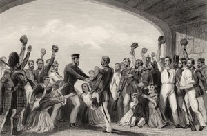 Генерал Хэвлокын 1857 оны 9-р сарын 25-ны өдөр 1858 онд хэвлэгдсэн "Энэтхэгийн бослогын түүх"-ээс "Лахнаугийн тусламж" autorstwa English School