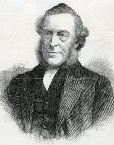 Wielebny John Bedford, przewodniczący Wesleyan Methodist Conference, 1867 r. autorstwa English School