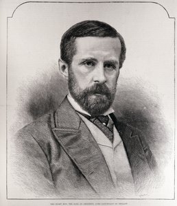 Właściwy kochanie. Hrabia Aberdeen, Lord Lieutenant of Ireland, grawerowane przez R. Taylora, z „The Illustrated London News”, 13 marca 1886 autorstwa English School
