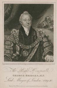 The Right Honorable George Bridges, Lord Mayor of London 1819-20 autorstwa English School