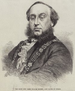 Szanowny James William Mackey, burmistrz Dublina (rycina) autorstwa English School