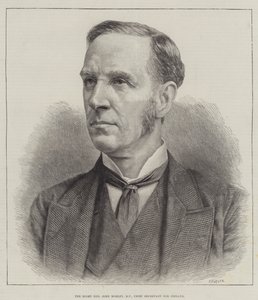 The Right Honorable John Morley, poseł, sekretarz generalny Irlandii (grawerowanie) autorstwa English School