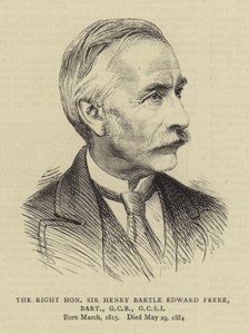 Szanowny Sir Henry Bartle Edward Frere, Baronet, GCB, GCSI autorstwa English School