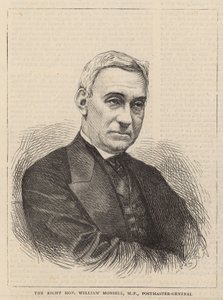 Wielce Szanowny William Monsell, poczmistrz generalny autorstwa English School