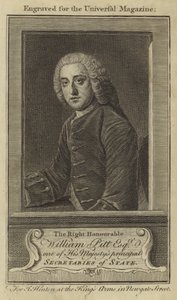 Szanowny William Pitt Esquire, jeden z głównych sekretarzy stanu Jego Królewskiej Mości autorstwa English School