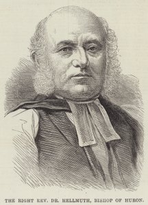 Właściwy wielebny dr Hellmuth, biskup Huron (rycina) autorstwa English School