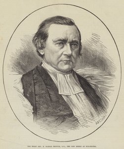 The Right Reverend E Harold Browne, DD, nowy biskup Winchester (rycina) autorstwa English School