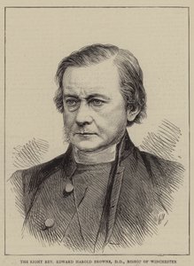 Prawy Wielebny Edward Harold Browne, DD, biskup Winchester (grafika) autorstwa English School