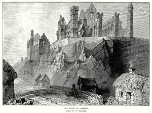 Skała Cashel (rycina) autorstwa English School