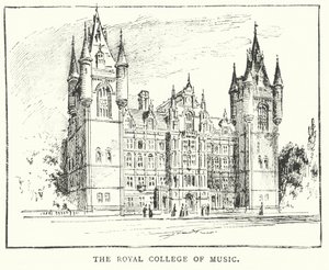 Royal College of Music (grawerunek) autorstwa English School