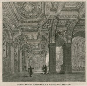 The Royal Exchange redectored przez F Sang - północne ambulatorium autorstwa English School