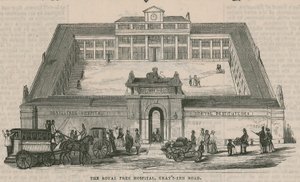 The Royal Free Hospital, Grays Inn Road, Londyn autorstwa English School