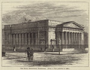 The Royal Institution, Edynburg (grawerunek) autorstwa English School