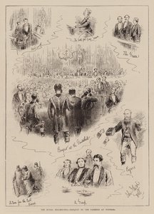 Royal Staghounds, bankiet dla rolników w Windsorze (rycina) autorstwa English School