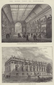 Królewska wizyta w Nottingham (grawerowanie) autorstwa English School