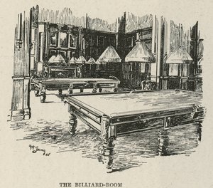 Russell Hotel, Russell Square: sala bilardowa autorstwa English School
