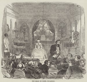 Salle de Robin, Piccadilly (grawerowanie) autorstwa English School