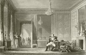 Abdykacja salonu, Fontainebleau autorstwa English School