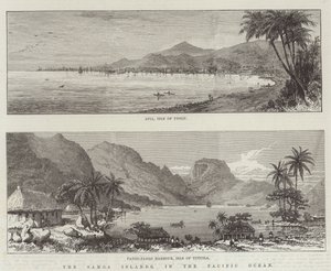 Wyspy Samoa na Oceanie Spokojnym (rycina) autorstwa English School