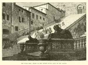 Scala Coeli, schody kościoła Mariackiego Kapitolu autorstwa English School