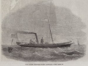Śruba Clipper-Yacht Gazelle (grawerowanie) autorstwa English School