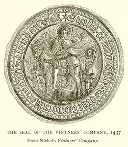 Pieczęć firmy winiarskiej, 1437 autorstwa English School