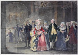 Oddzielenie Ludwika XVI od jego rodziny autorstwa English School