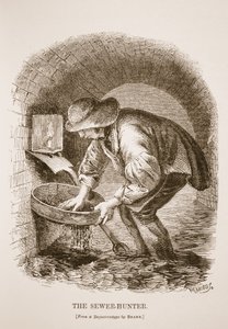 The Sewer-Hunter, z dagerotypu Richarda Bearda, ilustracja z London Labor i London Poor Henry