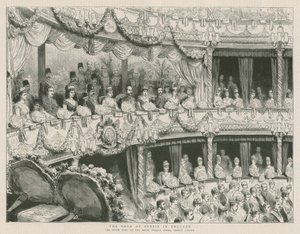 Szach Persji w Anglii; Wizyta państwowa w Królewskiej Operze Włoskiej, Covent Garden autorstwa English School