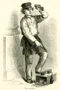 The Shoeblack (grawerowanie) autorstwa English School