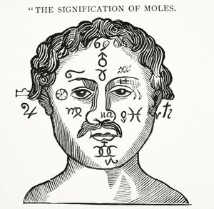 The Signification of Moles, ilustracja z książki rozdziałów XVIII wieku autorstwa Johna Ashtona, wyd. 1882 autorstwa English School