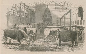 Smithfield Club Cattle Show Yard autorstwa English School