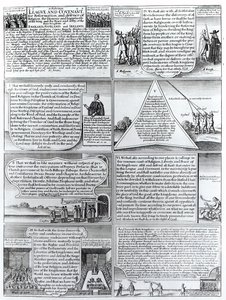 Uroczysta Liga i Przymierze z 1643 r., rytowane przez W. Hollara (1607-77) autorstwa English School