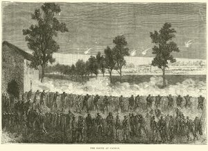 Sortie w Cachan, październik 1870 autorstwa English School