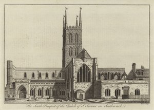 Południowa perspektywa kościoła św Zbawiciela w Southwark