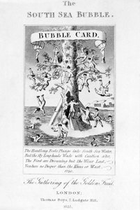 Bańka Morza Południowego, grafika Thomasa Boysa, 1825 autorstwa English School