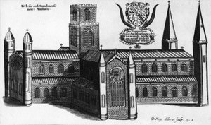 Południowa część katedry w Durham, 1660 autorstwa English School