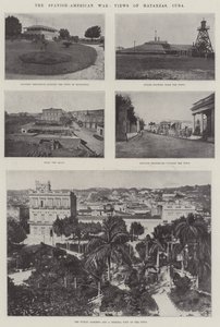 Wojna hiszpańsko-amerykańska, Widoki Matanzas, Kuba (rycina) autorstwa English School