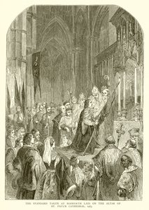 Standard wykonany w Bosworth Laid na ołtarzu katedry św. Pawła, 1485