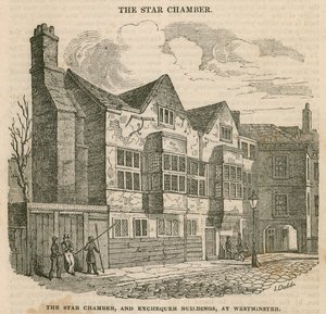 Gwiaździsta Komnata i Budynki Skarbu w Westminster autorstwa English School