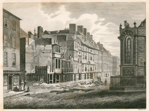 The Strand, Londyn, przed jego ulepszeniem w roku 1810 autorstwa English School