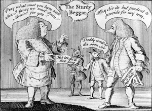 Solidny żebrak, 1758 autorstwa English School