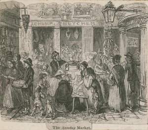 Niedzielny targ, Londyn autorstwa English School