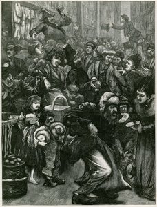Niedzielne pytania dotyczące handlu – szkic w Petticoat Lane autorstwa English School