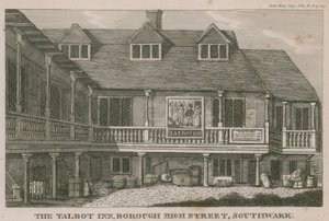 The Tabard Inn, Southwark autorstwa English School