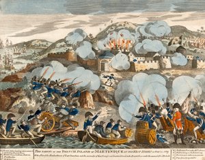 ?Zajęcie francuskiej wyspy Martyniki we francuskich Indiach Zachodnich 24 lutego 1809 roku? autorstwa English School