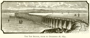 Most Tay, przed 28 grudnia 1879 r. autorstwa English School