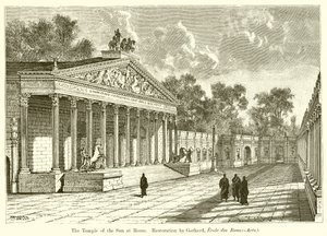 Świątynia Słońca w Rzymie. Renowacja Gerharda, Ecole des Beaux-Arts) autorstwa English School